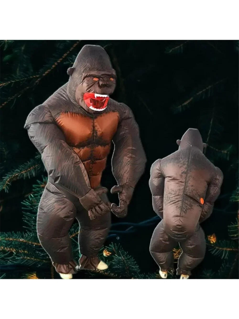 Funny Inflatable Gorilla Costume for Adults & Kids - Perfect Halloween Outfit